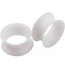 1 Pair/3Pairs Black/White/Transparent Soft Silicone Flexible Ear Skin Tunnels Plugs Expanders Gauges Hollow Body Piercing 2G-...