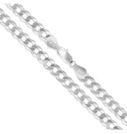 Men's Women's Sterling Silver Flat Curb Chain 1.2mm-4.4mm Solid 925 Italy Link Necklace 3.7mm Length 28 Inches $10.63 Necklaces