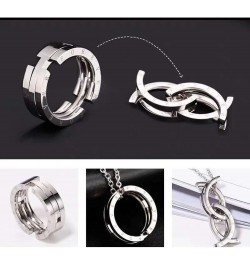 Teenage Jewelry for Girls Unique Deformation Ring Necklace Forever Necklace for Women Promise Jewelry Gifts Fashion Anxiety N...