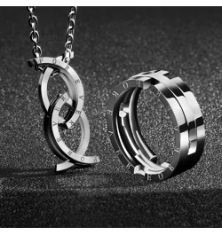 Teenage Jewelry for Girls Unique Deformation Ring Necklace Forever Necklace for Women Promise Jewelry Gifts Fashion Anxiety N...