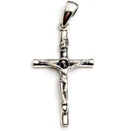 COSUMOSU Jesus Crucifix Cross 925 Sterling Silver Pendant for Men Women Silver $25.92 Pendants