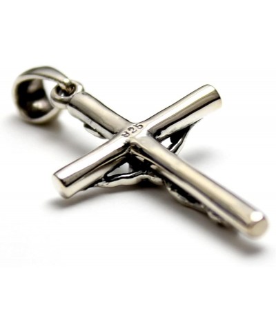 COSUMOSU Jesus Crucifix Cross 925 Sterling Silver Pendant for Men Women Silver $25.92 Pendants