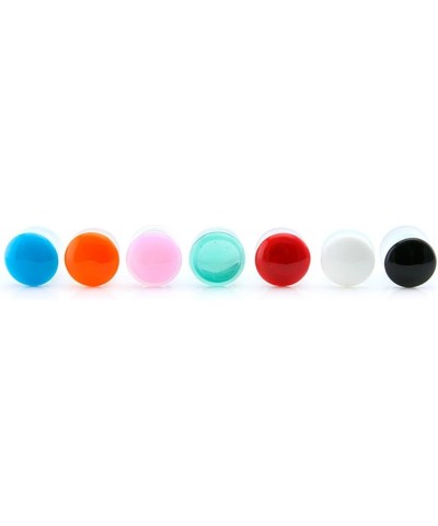 Blue Color Front Single Flare Glass Plugs/Gauges (1 pair - 2 Pieces) 6G (4mm) $9.78 Body Jewelry