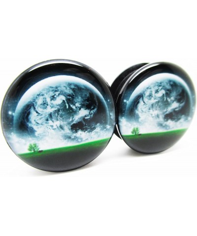 Earth Horizon Ear Plugs - Acrylic Screw-On - New - 12 Sizes - New *Pair* 1" (25mm) $10.05 Body Jewelry