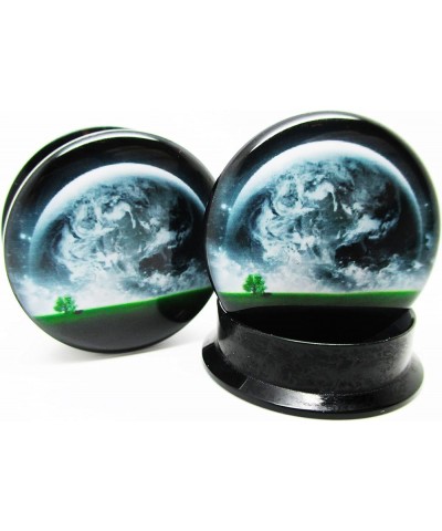 Earth Horizon Ear Plugs - Acrylic Screw-On - New - 12 Sizes - New *Pair* 1" (25mm) $10.05 Body Jewelry