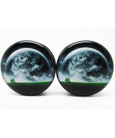 Earth Horizon Ear Plugs - Acrylic Screw-On - New - 12 Sizes - New *Pair* 1" (25mm) $10.05 Body Jewelry