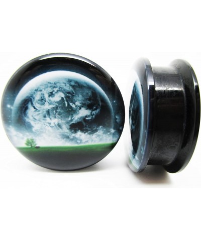 Earth Horizon Ear Plugs - Acrylic Screw-On - New - 12 Sizes - New *Pair* 1" (25mm) $10.05 Body Jewelry