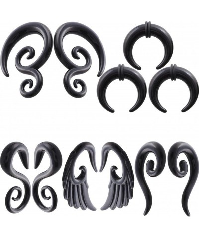 IPINK-5 Pairs Acrylic Spiral Snail Taper Plugs Tunnel Ear Stretcher Expander Kit Plugs 14-00 Gauges 5 Pairs of 3mm(8G) $10.25...