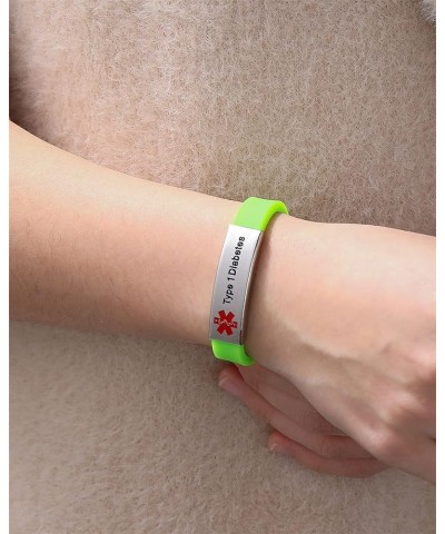 Personalized Medical Alert Bracelets | Silicone Wristband Medical ID Bracelet for Boys Girls | Free Engraved Medical Bracelet...