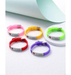 Personalized Medical Alert Bracelets | Silicone Wristband Medical ID Bracelet for Boys Girls | Free Engraved Medical Bracelet...