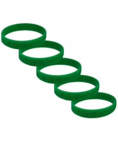 Liver Cancer Awareness Embossed Silicone Bracelet 5 Pack $8.15 Bracelets