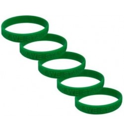 Liver Cancer Awareness Embossed Silicone Bracelet 5 Pack $8.15 Bracelets