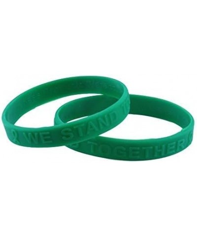 Liver Cancer Awareness Embossed Silicone Bracelet 5 Pack $8.15 Bracelets