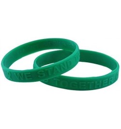 Liver Cancer Awareness Embossed Silicone Bracelet 5 Pack $8.15 Bracelets