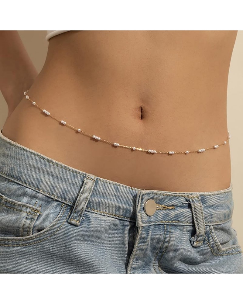 Bohemian Pearl Waist Chain Tiny Dainty Satellite Seed Beads Body Chain Boho Summer Beach Jewelry Sexy Belly Dance Accessories...