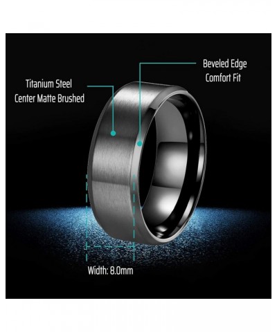 CEJUG 2Ct 18k Black Gold Wedding Ring Sets for Women and Men Hers His Titanium Bands Stainless Steel Couple Rings Cz Women's ...