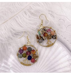 Handmade Earrings for Women Colorful Upcycled Fabric Beads Boho Statement Drop Dangle Style T010 $8.92 Earrings