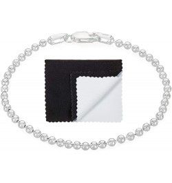 1mm-5mm Solid .925 Sterling Silver Military Ball Chain Bracelet 7.0 Inches 3mm Bracelet $22.00 Bracelets