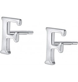 Fashion Initial Letter Earrings 925 Sterling Silver Small Letter Alphabet A-Z Stud Earrings Girls hypoallergenic F $8.24 Earr...