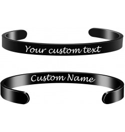 Personalized Custom Cuff Bracelets Custom Bracelet for Women Funny Inspirational Gifts for Her Sister to Sister Jewelry Mantr...