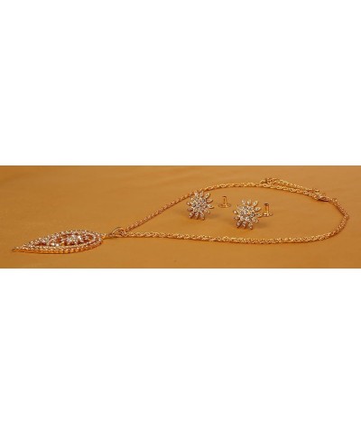 Indian Bollywood Contemporary Stylish Designer Jewelry Pendant Set in Colorful Gold or Silver Tone for Women. D039 Gold $9.03...