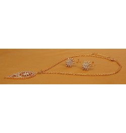 Indian Bollywood Contemporary Stylish Designer Jewelry Pendant Set in Colorful Gold or Silver Tone for Women. D039 Gold $9.03...