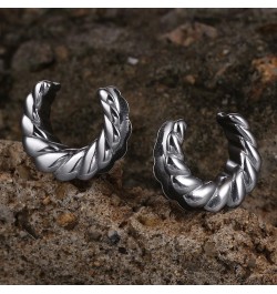 2PCS Classic Saddle Plugs Gauges Tunnels for Ears, Hypoallergenic 316 Stainless Steel Ear Plugs Tunels Gauuges for Stretched ...