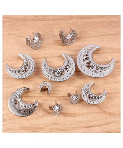 2 PCS 8mm-25mm Hypoallergenic 316 Stainless Steel Aesthetic Opening Saddle Tunnels Hangers Ear Gauges Plugs Stretcher Earring...