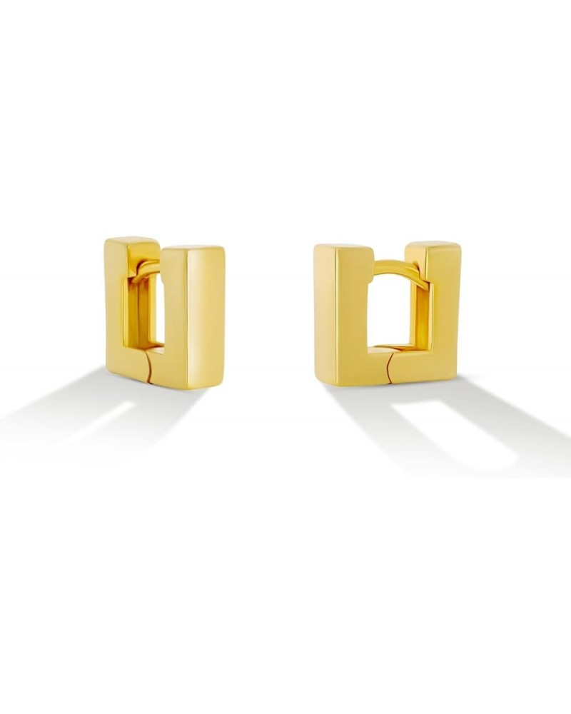 OZEL - Gold Huggie Hoop earrings for Women - 14k Real Gold Plated Small Hoop Earrings for Girls G302175 $11.01 Earrings