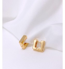 OZEL - Gold Huggie Hoop earrings for Women - 14k Real Gold Plated Small Hoop Earrings for Girls G302175 $11.01 Earrings