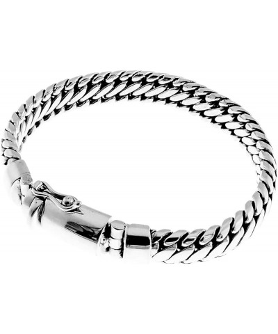 8mm Wide Snake Chain Bali Handmade 925 Sterling Silver Bracelet, 7-9.5 9.5 Inches $45.66 Bracelets