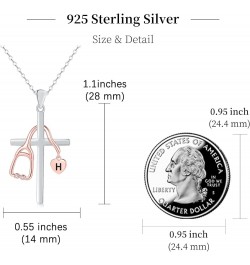 Initial Stethoscope Medicine 925 Sterling Sliver Heart Women Necklace Nurses Week Jewelry Gift for Medical Student Doctor Nur...