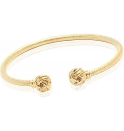 925 Sterling Silver 18K Gold-Plated Italian Cuff Bangle Bracelet for Women Teen Love-Knot Bangle $23.59 Bracelets