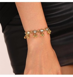 Gold Bracelets for Women Adjustable Diamond Tennis Bracelets Healing Crystal Bracelet with Gift Box Jewelry Gifts for Valenti...